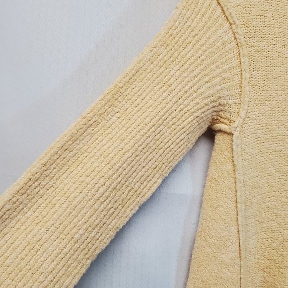 Free People Strawberry Fields Cream Cowl Neck Lagenlook Sweater - Picture 5 of 9